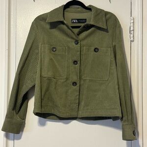 Zara Corduroy Utility Jacket